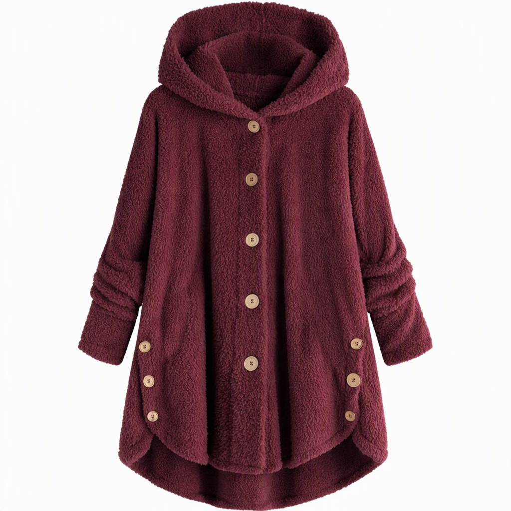 🖤Black Friday Sale:50% OFF🖤🌸Loose Plus-Size, Durable & Versatile🧥 Women's Fleece Hooded Coat