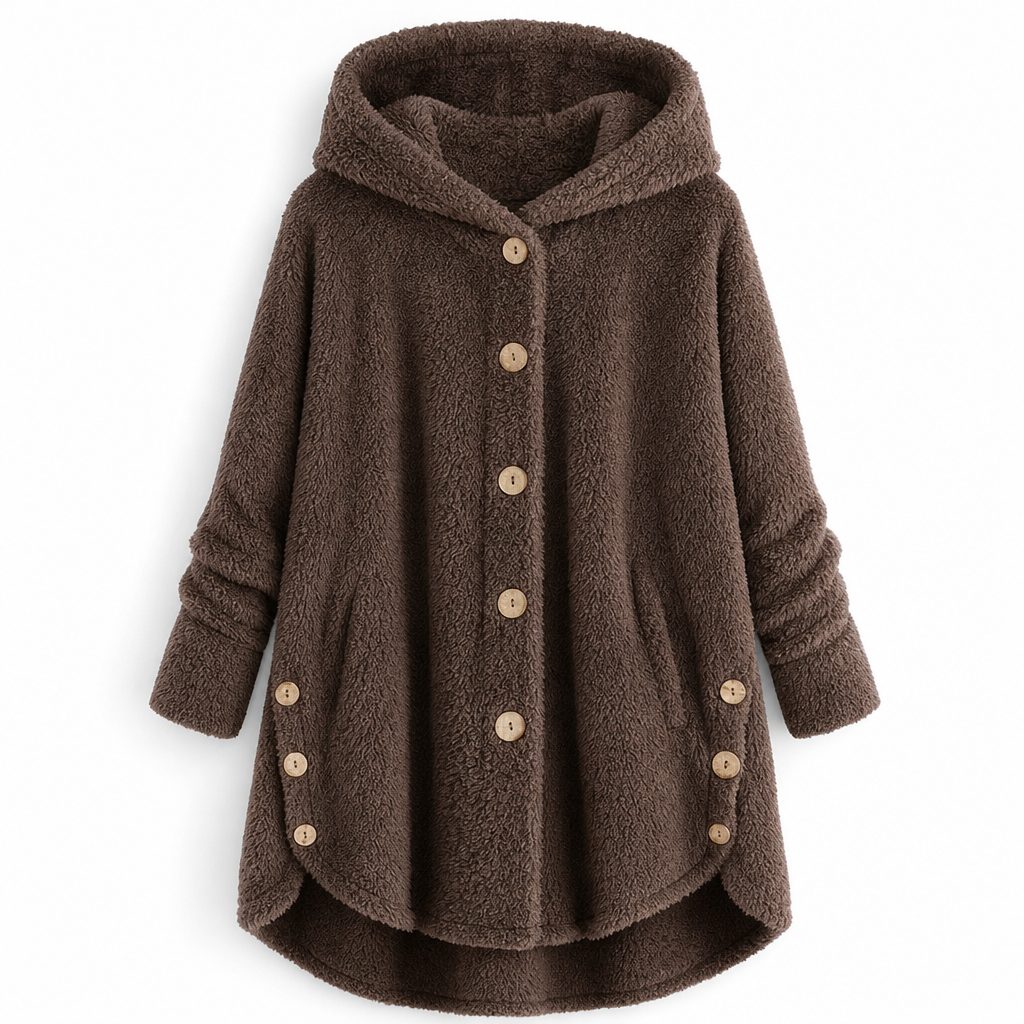 🖤Black Friday Sale:50% OFF🖤🌸Loose Plus-Size, Durable & Versatile🧥 Women's Fleece Hooded Coat