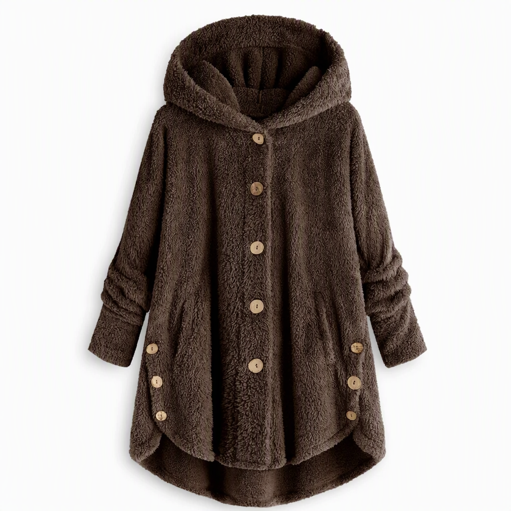 🖤Black Friday Sale:50% OFF🖤🌸Loose Plus-Size, Durable & Versatile🧥 Women's Fleece Hooded Coat