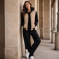 💖Black Friday Mega Deal – 50% off!💖🌸Women's Color-Block Padded Hooded Jacket