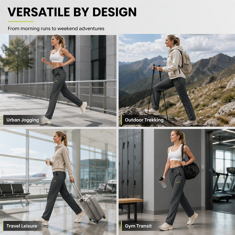 ⏳🖤Black Friday Sale:50% OFF🖤🔥Women’s Straight-Leg Cargo Trousers – Elastic Waist, 6-Pocket Casual Pants for Work, Travel & Everyday Wear 👖✨