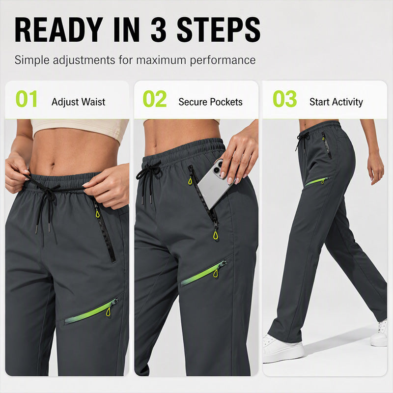 ⏳🖤Black Friday Sale:50% OFF🖤🔥Women’s Straight-Leg Cargo Trousers – Elastic Waist, 6-Pocket Casual Pants for Work, Travel & Everyday Wear 👖✨