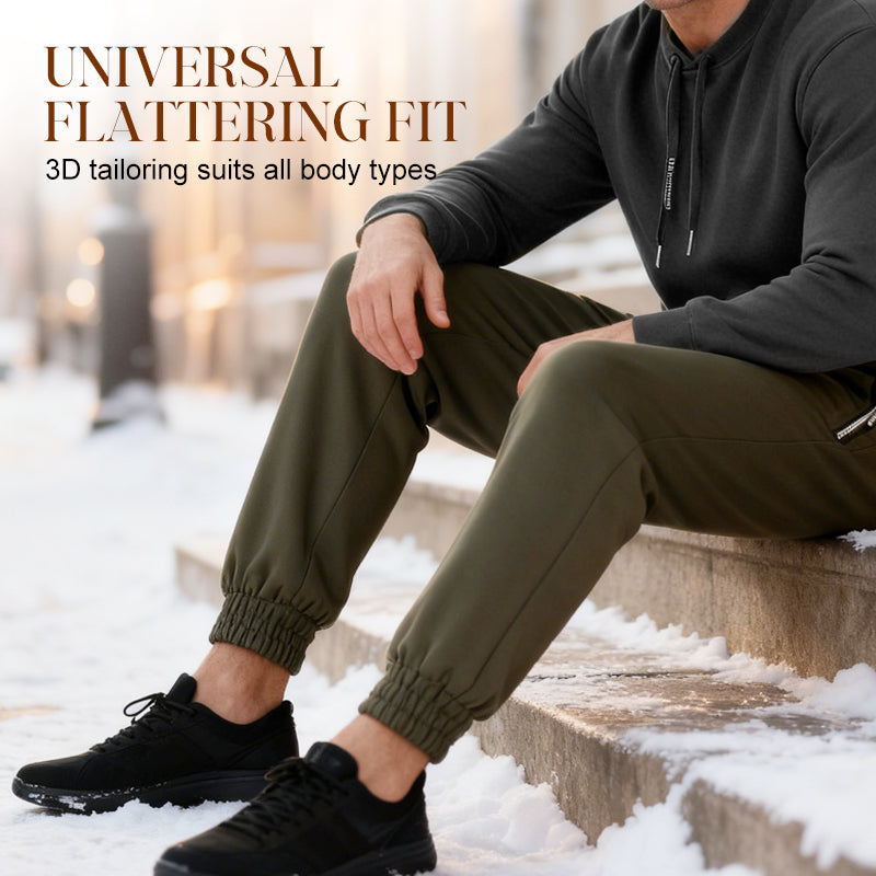 🖤Black Friday Sale:50% OFF🖤 Men's Warm-Lined Waterproof Pants with Drawstring