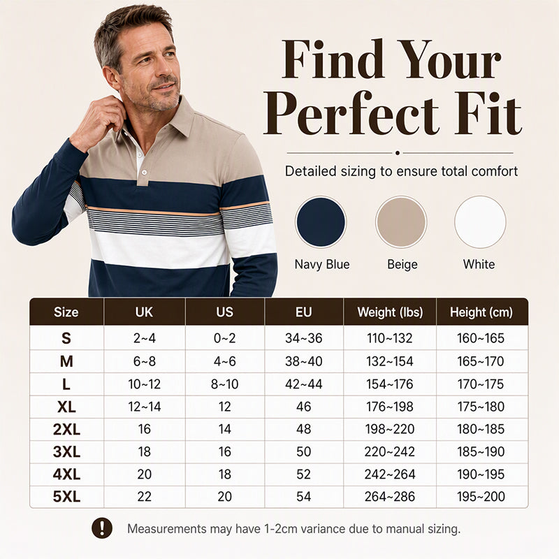 🖤Black Friday Sale:50% OFF🖤 👔 Men's Classic Color-Block Striped Top