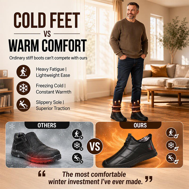 🖤Black Friday Sale:50% OFF🖤 Men's Plush-Lined Non-Slip Walking Shoes
