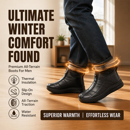 🖤Black Friday Sale:50% OFF🖤 Men's Plush-Lined Non-Slip Walking Shoes