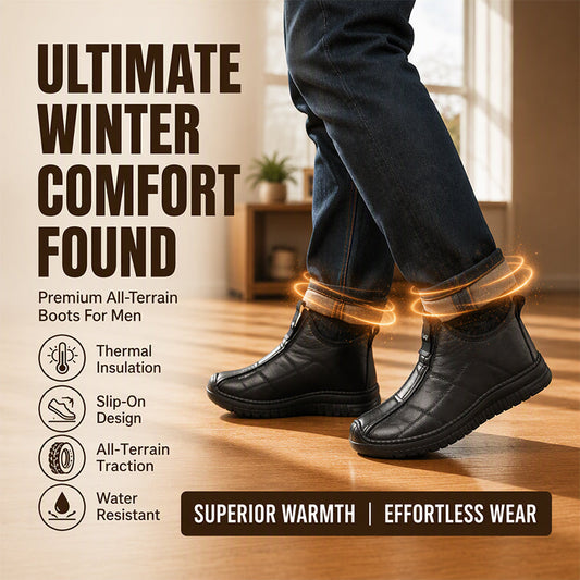🖤Black Friday Sale:50% OFF🖤 🥾 Men's Plush-Lined Non-Slip Walking Shoes