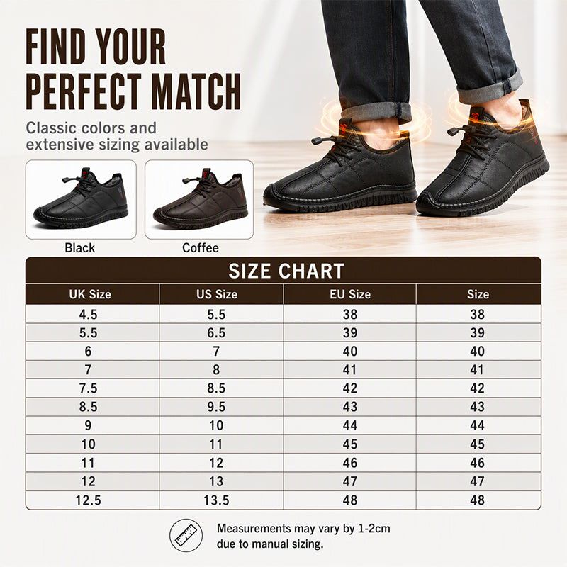🖤Black Friday Sale:50% OFF🖤 Men's Plush-Lined Non-Slip Walking Shoes