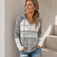 💖Black Friday Mega Deal – 50% off!💖🌈 Women's Color Block Hollow-Out Knit Hoodie