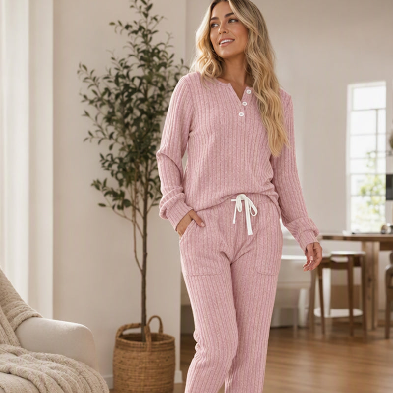 🖤Black Friday Sale:50% OFF🖤 Women's Top & Drawstring Pants 2-Piece Set
