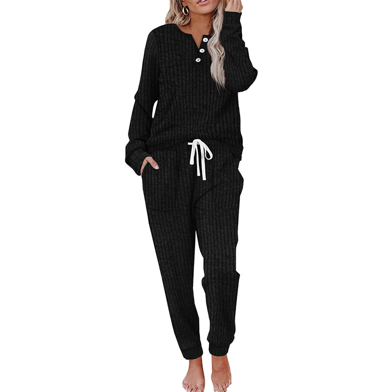 🖤Black Friday Sale:50% OFF🖤 Women's Top & Drawstring Pants 2-Piece Set