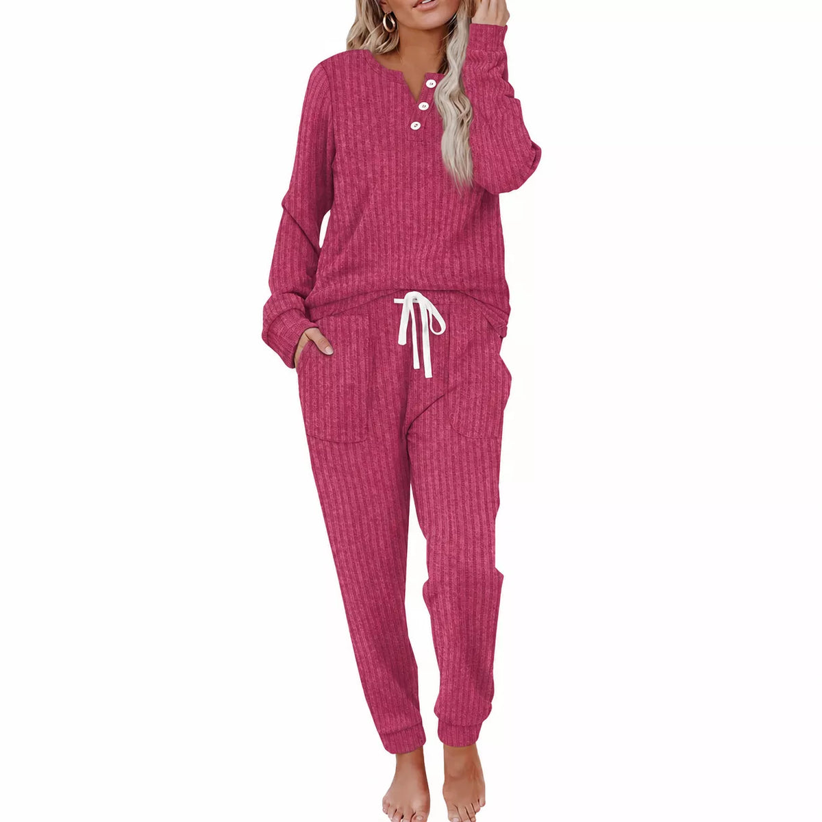 🖤Black Friday Sale:50% OFF🖤 Women's Top & Drawstring Pants 2-Piece Set