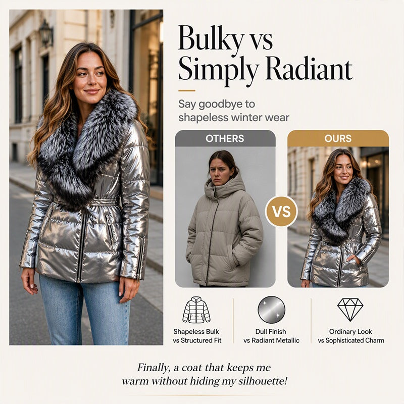 🖤Black Friday Sale:50% OFF🖤❄️Women's Padded Jacket with Faux Fur Collar
