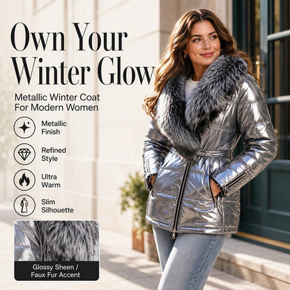 🖤Black Friday Sale:50% OFF🖤❄️Women's Padded Jacket with Faux Fur Collar
