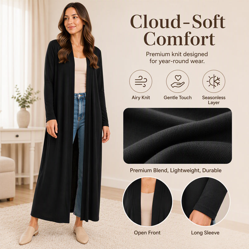 🖤Black Friday Sale:50% OFF🖤 Women's Open Front Maxi Long Cardigan