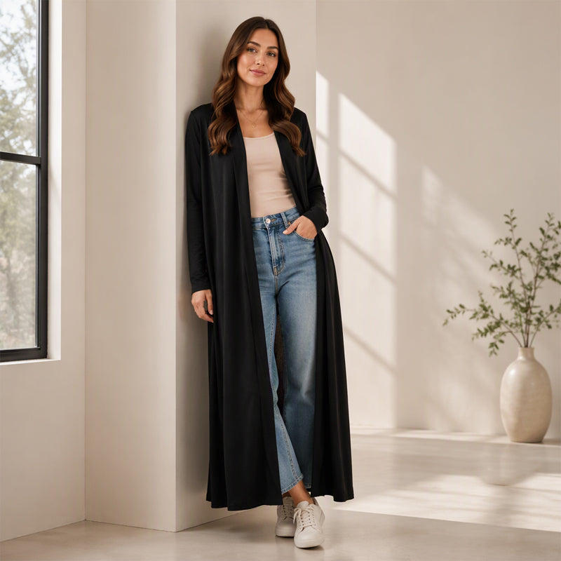 🖤Black Friday Sale:50% OFF🖤 Women's Open Front Maxi Long Cardigan