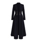 ⏰  💖Black Friday Mega Deal – 50% off!💖✨Women's Elegant Autumn 2 Piece Outfit Set with Retro Long Sleeve Coat and Simple Trousers