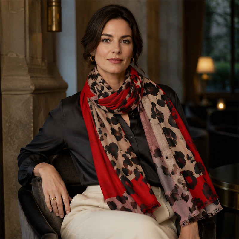 💖Black Friday Mega Deal – 50% off!💖✨🧣 Versatile Lightweight Leopard Print Shawl Scarf 🐆