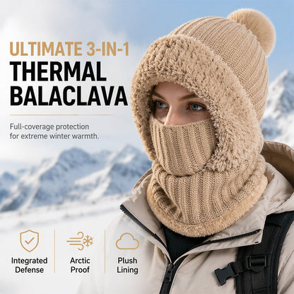 💖Black Friday Mega Deal – 50% off!💖❄️Women's Winter One-Piece Knitted Beanie Scarf Mask