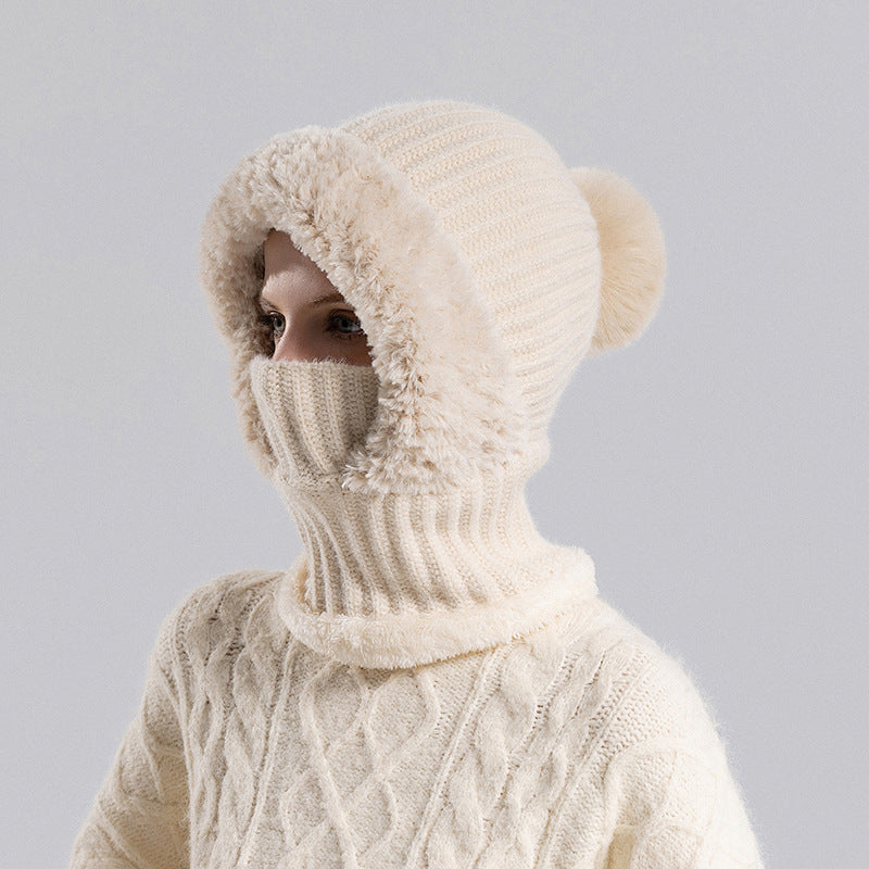 💖Black Friday Mega Deal – 50% off!💖❄️Women's Winter One-Piece Knitted Beanie Scarf Mask