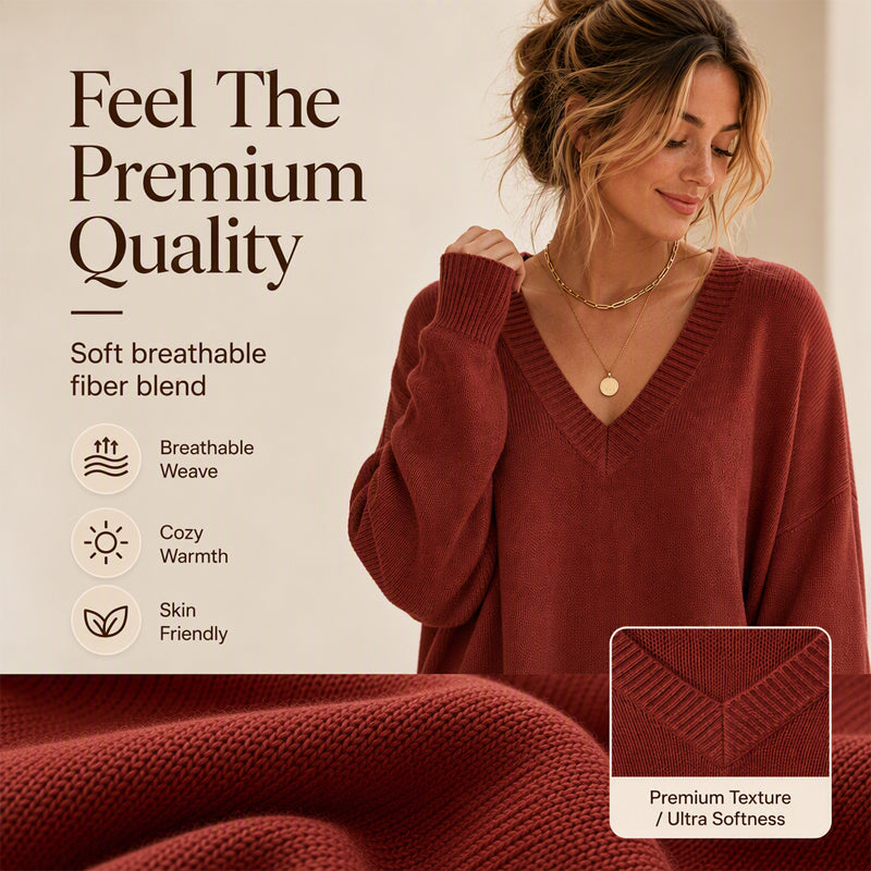 💖Black Friday Mega Deal – 50% off!💖 quality at half the price! ✨Women's Mid Length Knit Sweater