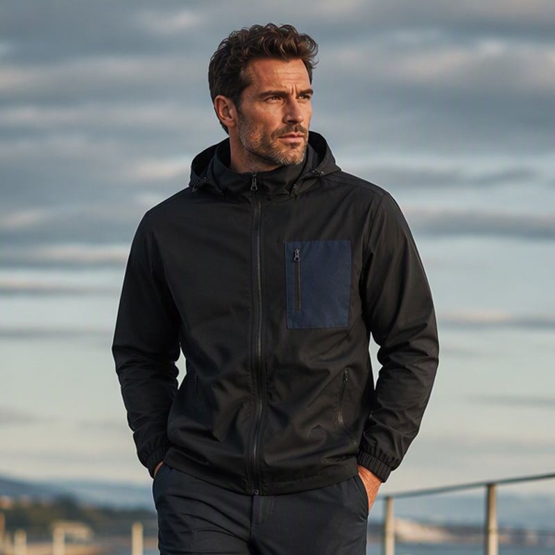 🖤Black Friday Sale:50% OFF🖤⛰️Men's Outdoor Windbreaker Jacket with Detachable Hood
