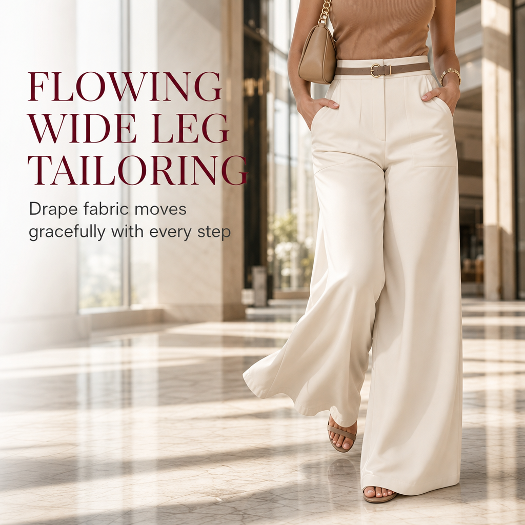 🖤Black Friday Sale:50% OFF🖤☕ Women's Casual Wide Leg Suit Pants Autumn Winter Long Trousers