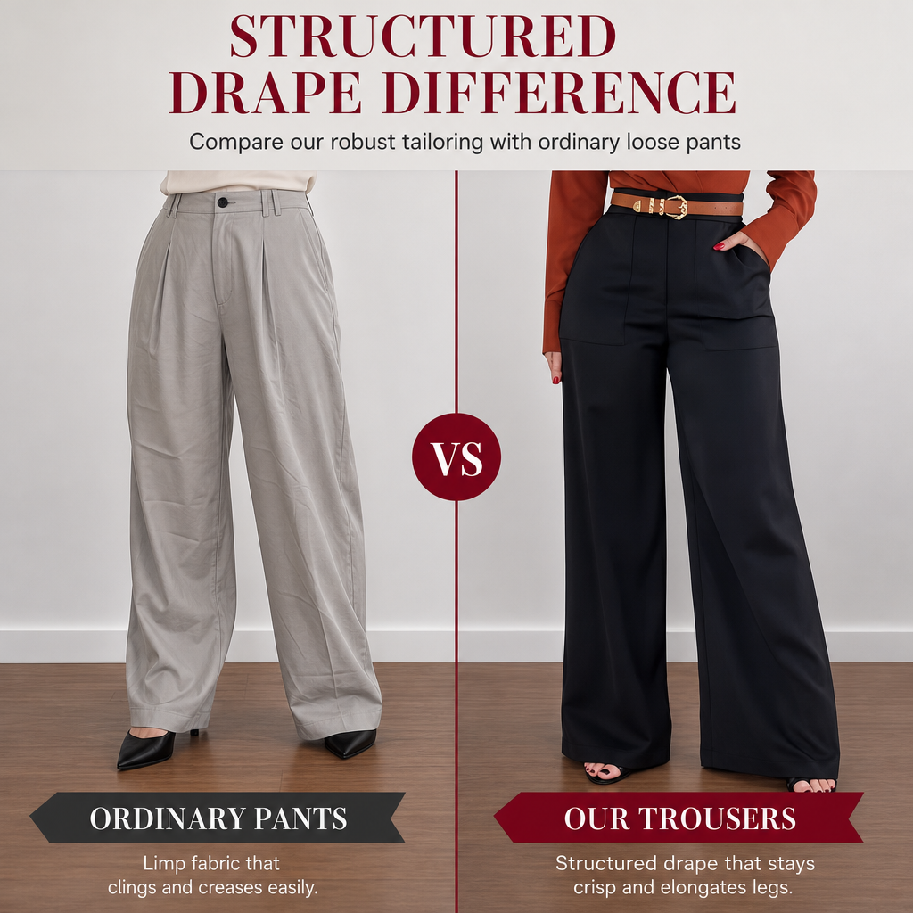 🖤Black Friday Sale:50% OFF🖤☕ Women's Casual Wide Leg Suit Pants Autumn Winter Long Trousers