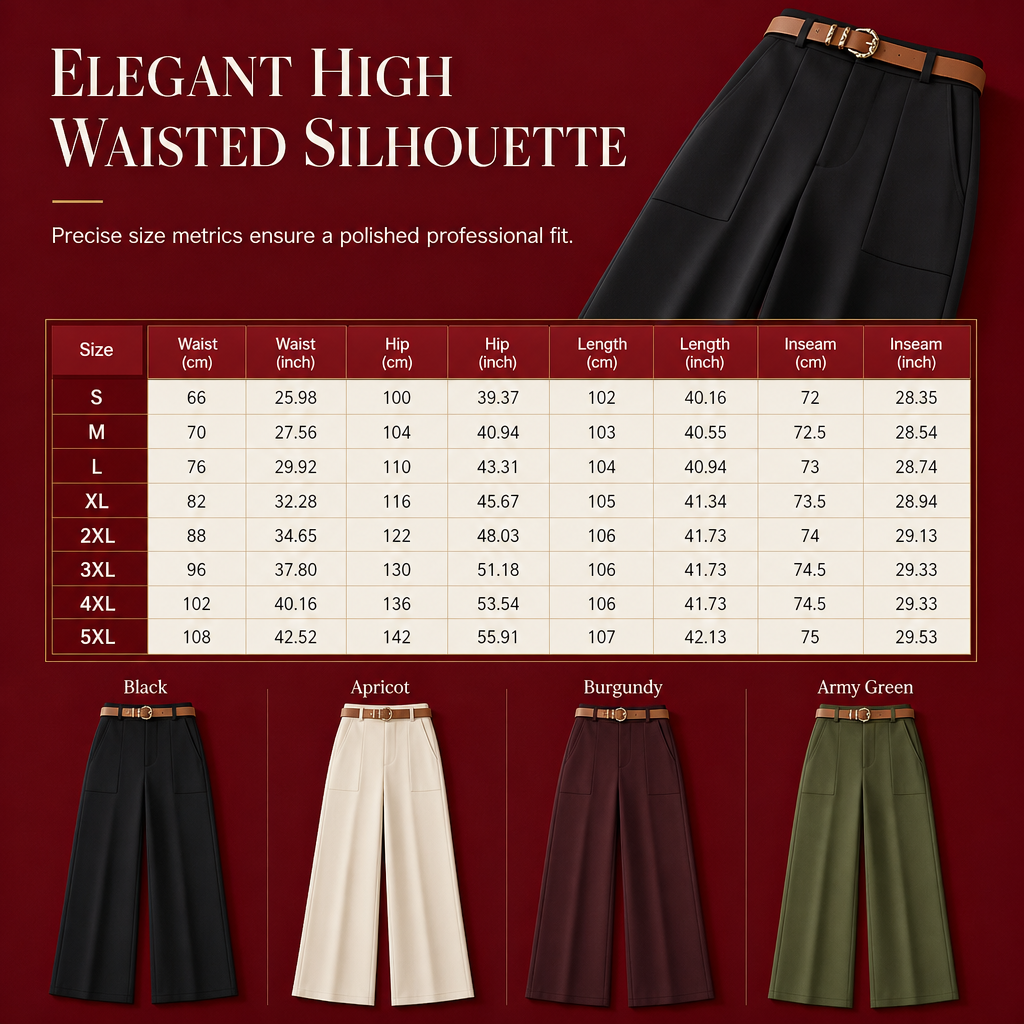 🖤Black Friday Sale:50% OFF🖤☕ Women's Casual Wide Leg Suit Pants Autumn Winter Long Trousers