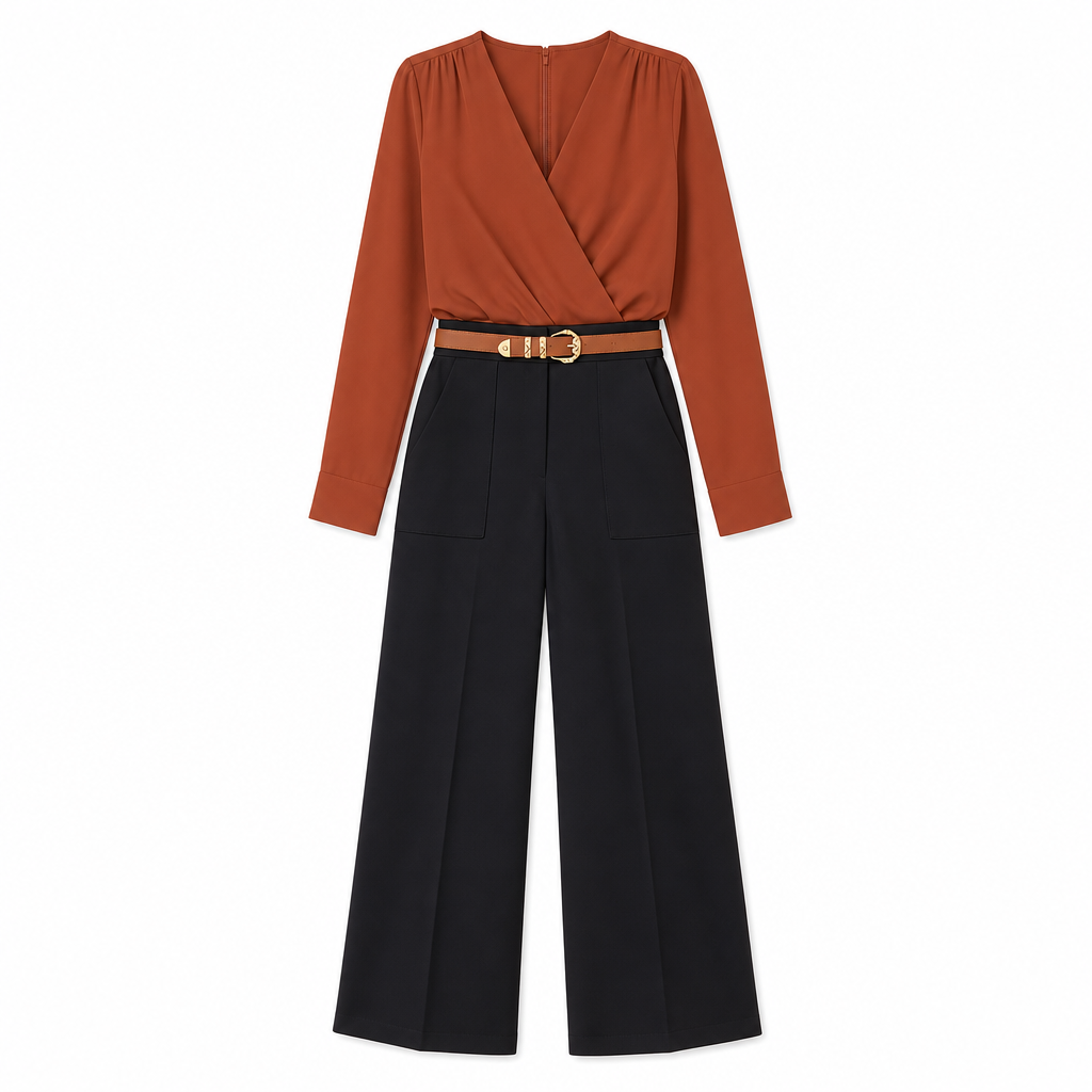 🖤Black Friday Sale:50% OFF🖤☕ Women's Casual Wide Leg Suit Pants Autumn Winter Long Trousers