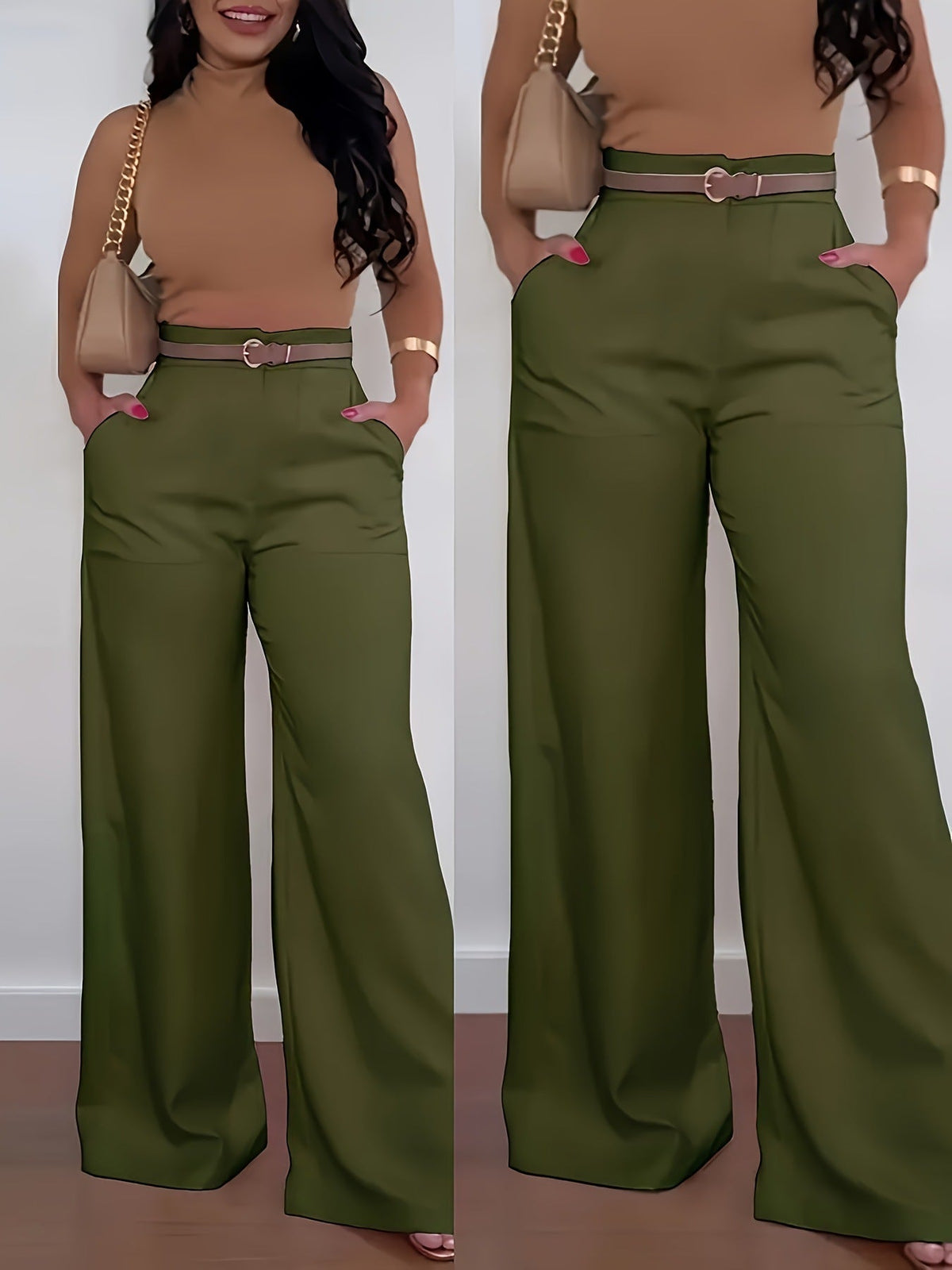 🖤Black Friday Sale:50% OFF🖤☕ Women's Casual Wide Leg Suit Pants Autumn Winter Long Trousers