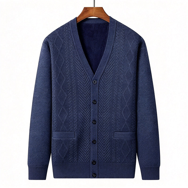 💖Black Friday Mega Deal – 50% off!💖 🍁Men's Classic Thermal Cardigan Sweater🎁