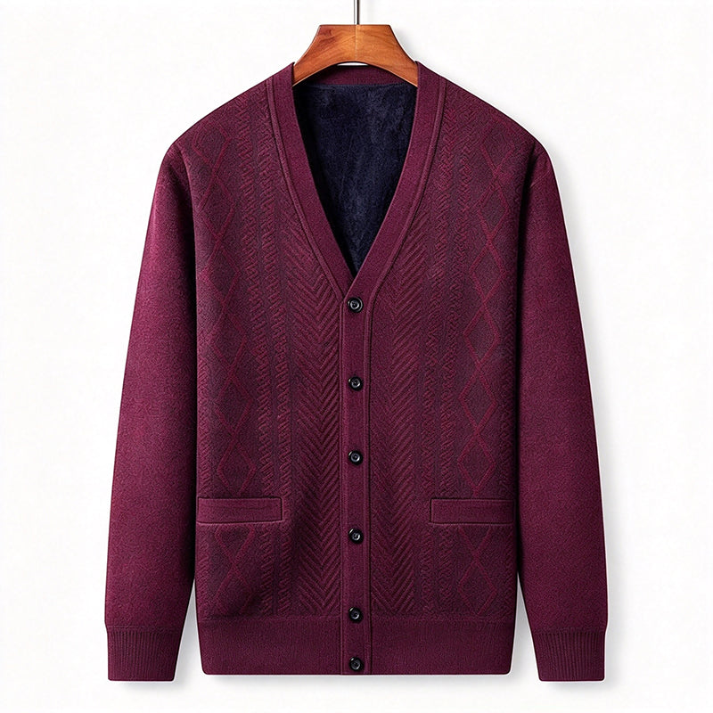 💖Black Friday Mega Deal – 50% off!💖 🍁Men's Classic Thermal Cardigan Sweater🎁