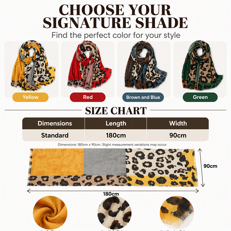 💖Black Friday Mega Deal – 50% off!💖Versatile Lightweight Leopard Print Shawl Scarf