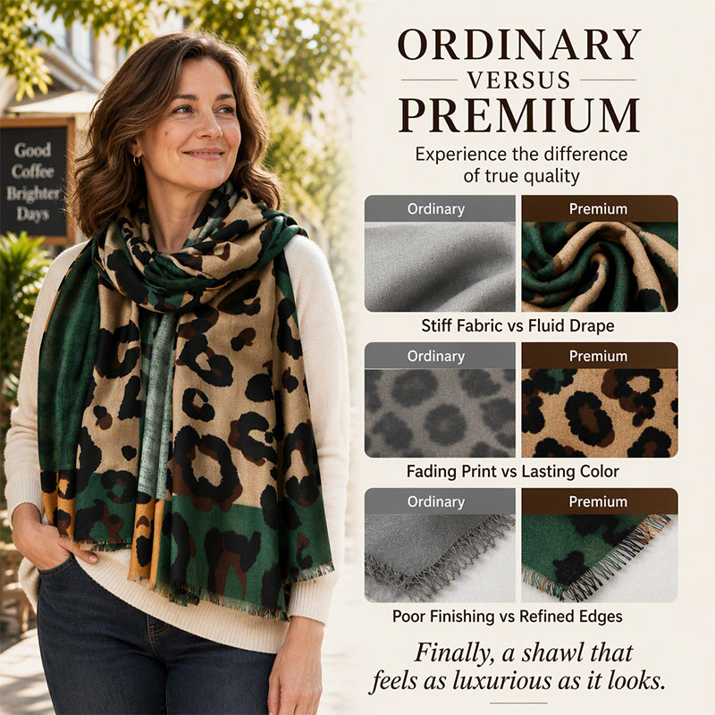 💖Black Friday Mega Deal – 50% off!💖Versatile Lightweight Leopard Print Shawl Scarf