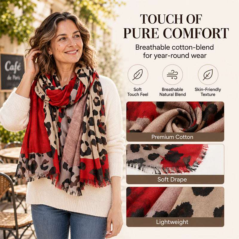 💖Black Friday Mega Deal – 50% off!💖Versatile Lightweight Leopard Print Shawl Scarf