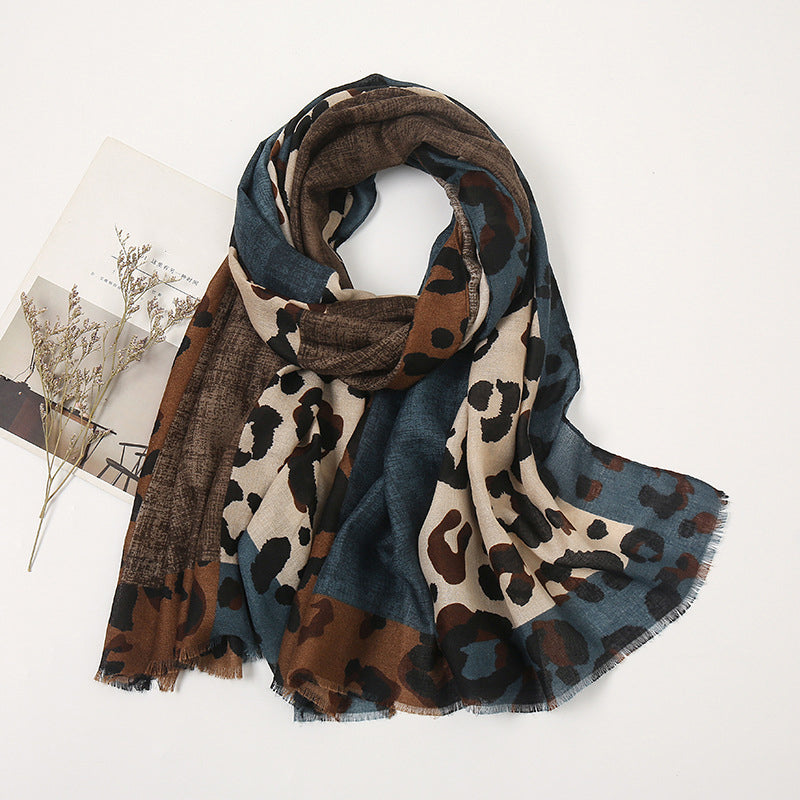 💖Black Friday Mega Deal – 50% off!💖Versatile Lightweight Leopard Print Shawl Scarf