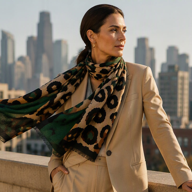 💖Black Friday Mega Deal – 50% off!💖Versatile Lightweight Leopard Print Shawl Scarf