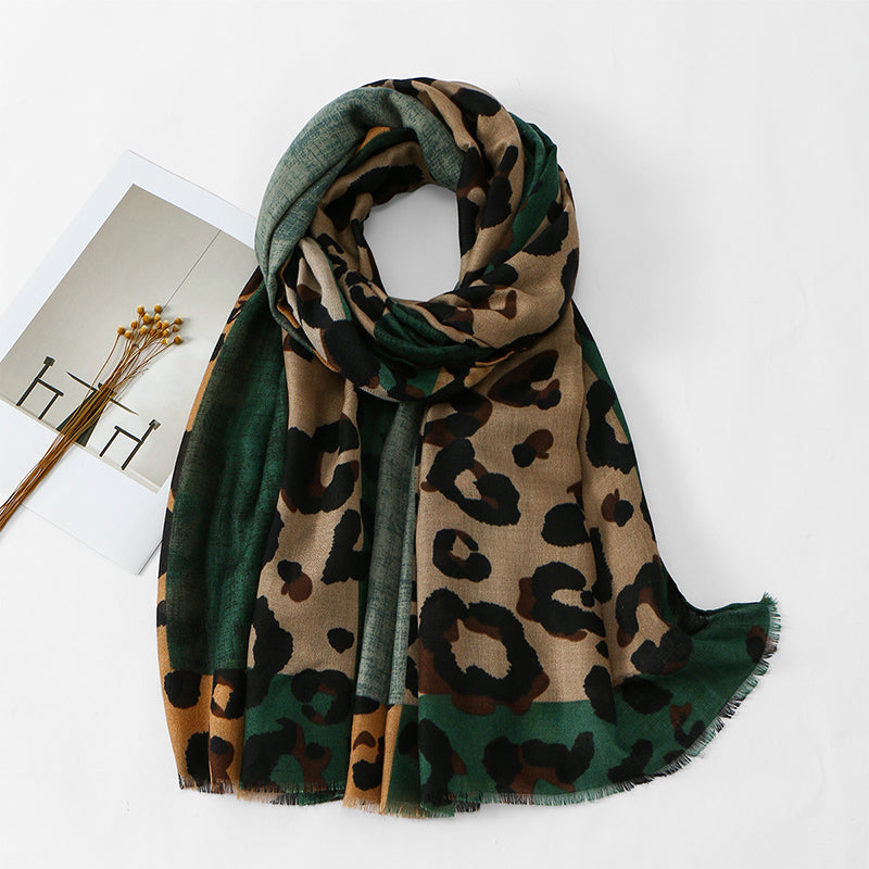 💖Black Friday Mega Deal – 50% off!💖Versatile Lightweight Leopard Print Shawl Scarf