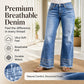 💖Black Friday Mega Deal – 50% off!💖👖Women's Vintage Wide-Leg Jeans with Raw Hem