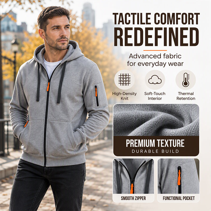 💖Black Friday Mega Deal – 50% off!💖🍂 Men's Casual Thermal Hooded Jacket