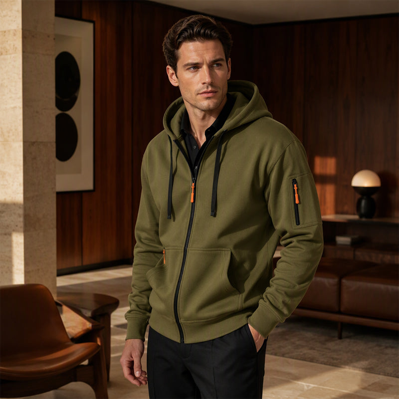 💖Black Friday Mega Deal – 50% off!💖🍂 Men's Casual Thermal Hooded Jacket
