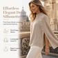 💖Black Friday Mega Deal – 50% off!💖 ☕️ Women's Buttoned Knit Cape Poncho Sweater