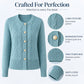 💖Black Friday Mega Deal – 50% off!💖Women's Elegant Textured Cable Knit Cardigan🌹