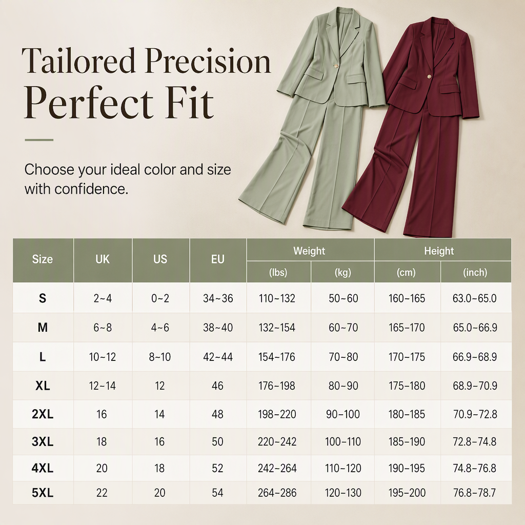 💖Black Friday Mega Deal – 50% off!💖✨Elegant Two-Piece Suit Set with Tailored Blazer and Relaxed Wide-Leg Trousers