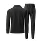 🖤Black Friday Sale:50% OFF🖤 Men's Waffle Knit Cardigan Jacket & Pants Set