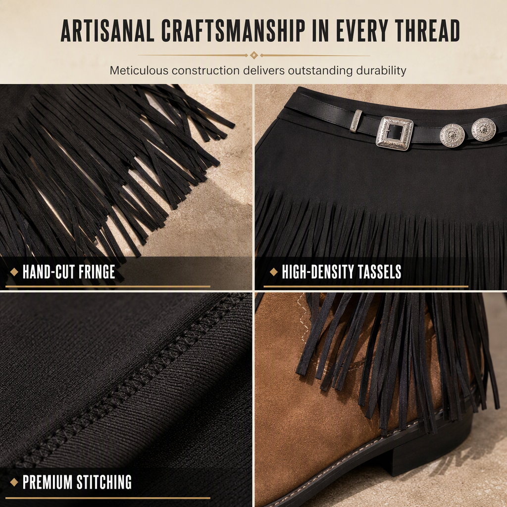 🖤Black Friday Sale:50% OFF🖤 🤠 Women's Elastic Fringe Tassel Skirt Fashionable Versatile Spring and Autumn Skirt