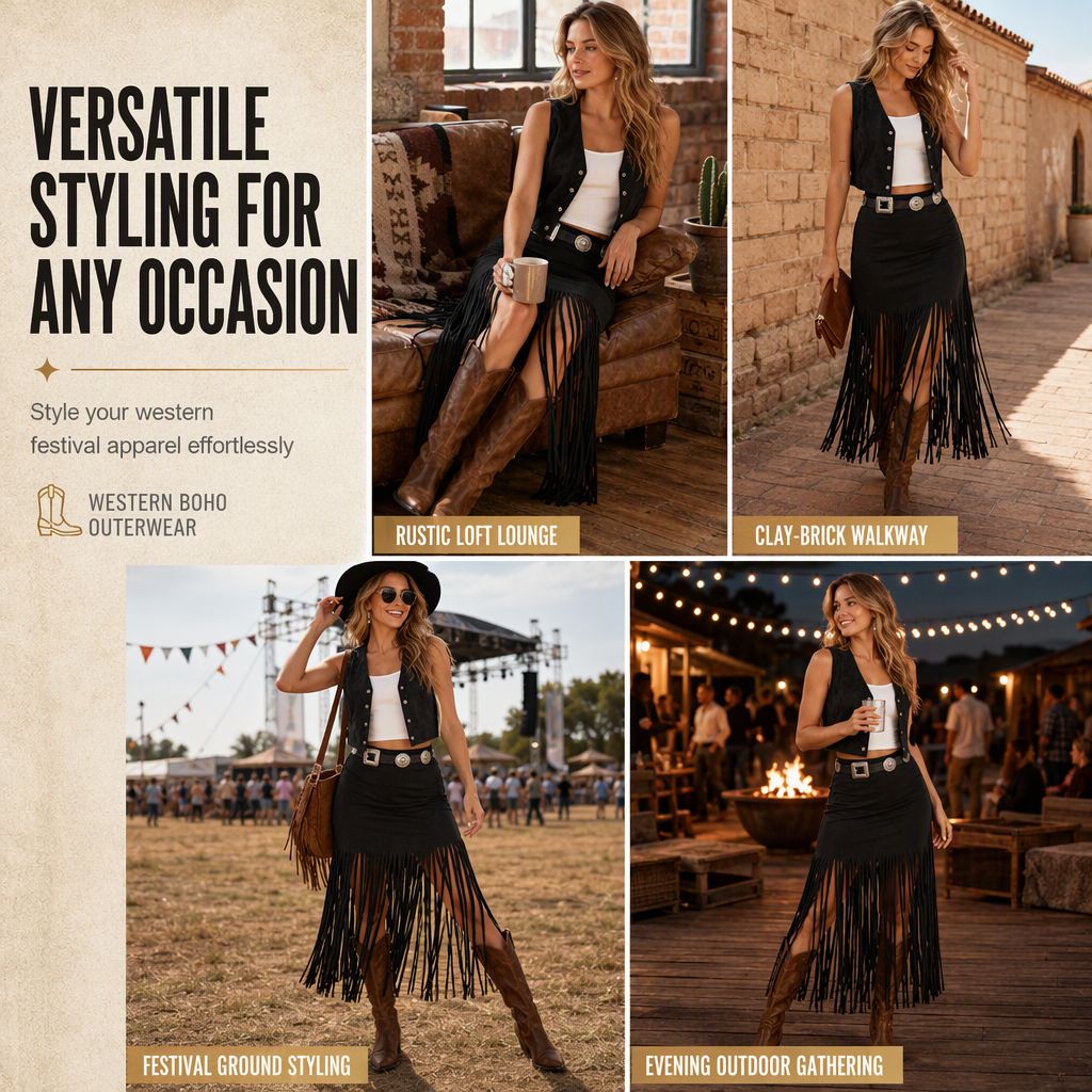 🖤Black Friday Sale:50% OFF🖤 🤠 Women's Elastic Fringe Tassel Skirt Fashionable Versatile Spring and Autumn Skirt