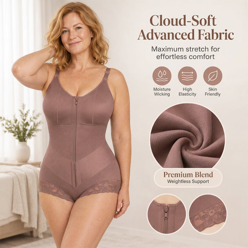 🌺 Women's Plus Size Tummy Control Bodysuit Shapewear