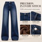 💖Black Friday Mega Deal – 50% off!💖 👖 Women's High Waist Thermal Wide-Leg Jeans☁️